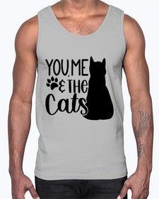 You Me The Cat Style 110#- cats- Cotton Tank
