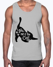 You Me The Cat Style 111#- cats- Cotton Tank