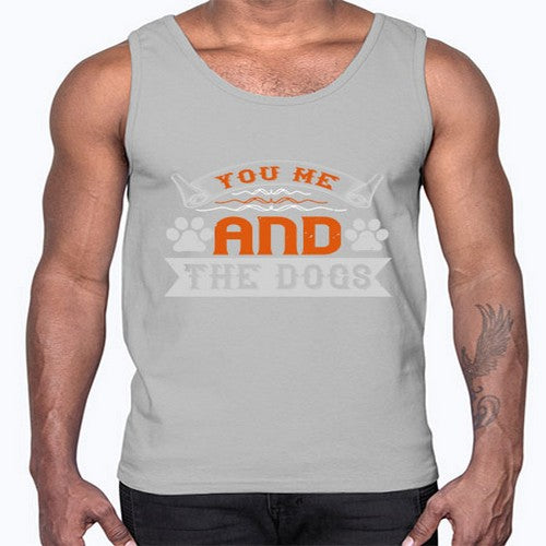 You Me and the Dogs Style 138#- dogs- Cotton Tank
