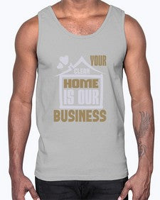 Your clean home is our Business Style 491#- cleaner- Cotton Tank