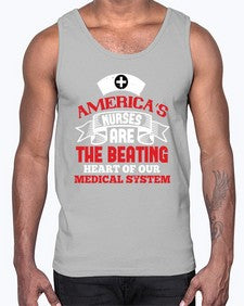 americas nurses are Style 42#- nurse- Cotton Tank