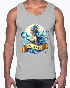 aquarius 84#- aquarius- Cotton Tank