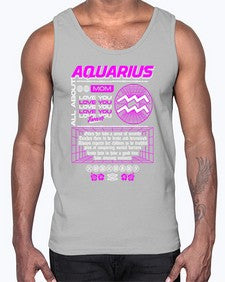 aquarius 86#- aquarius- Cotton Tank