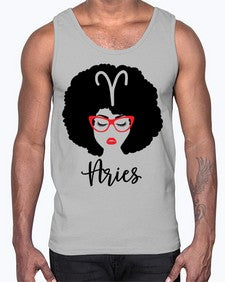 aries 122#- aries- Cotton Tank