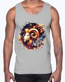 aries 127#- aries- Cotton Tank
