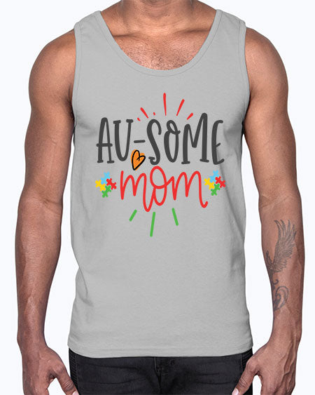 ausome mom Style 4#- autism- Cotton Tank