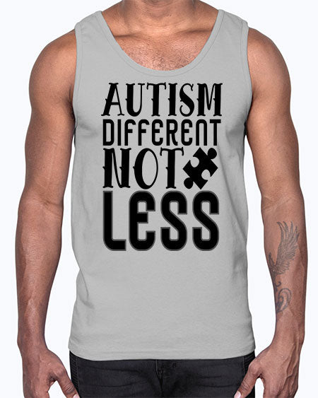 autism different not less Style 6#- autism- Cotton Tank
