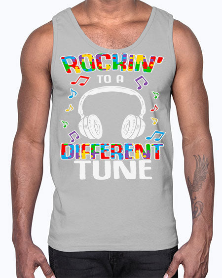 autism game rocking to a 23#- autism- Cotton Tank