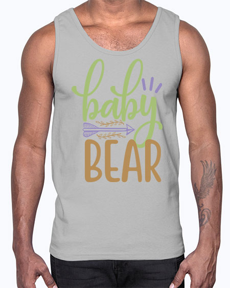 baby bear 9#- bears - animals- Cotton Tank
