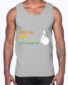 bowl like a girl try 274#- bowling- Cotton Tank