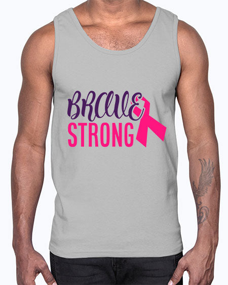 brave strong Style 15#- breast cancer- Cotton Tank