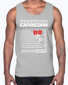 capricorn 207#- capricorn- Cotton Tank