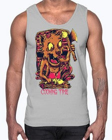 cooking time 341#- art pop art- Cotton Tank