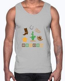 cowboy 343#- western- Cotton Tank