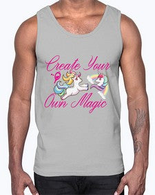 create your own magic 84#- unicorn- Cotton Tank