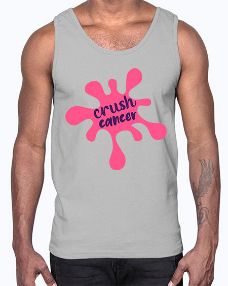 crush cancer Style 18#- breast cancer- Cotton Tank