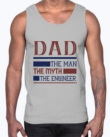 dad the man the myth the engineer Style 110#- engineer- Cotton Tank
