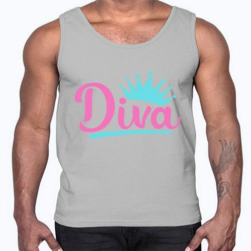 diva Style 121#- dogs- Cotton Tank