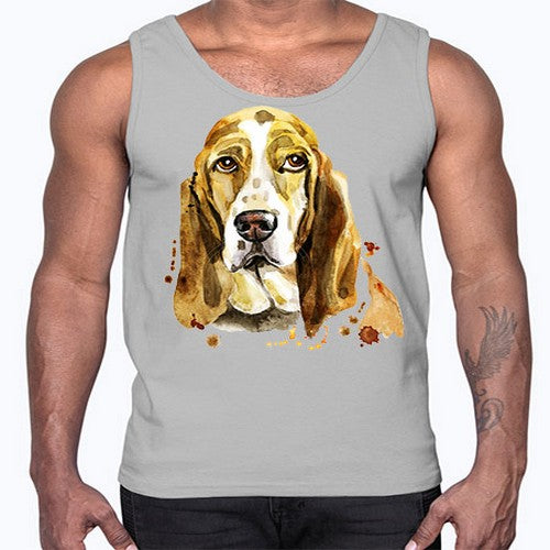 dog 107#- dogs- Cotton Tank