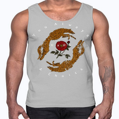 dog 17#- dogs- Cotton Tank