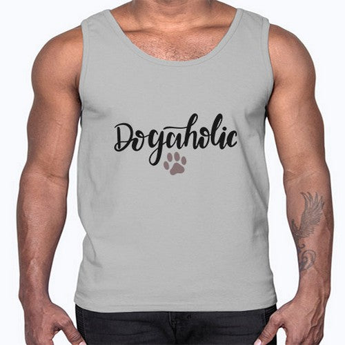 dogaholic 120#- dogs- Cotton Tank