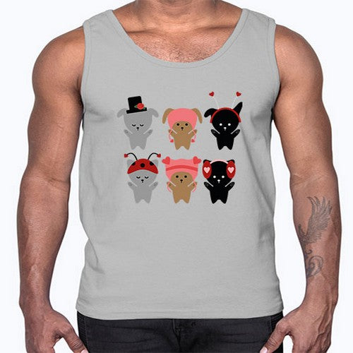 dogs 138#- dogs- Cotton Tank