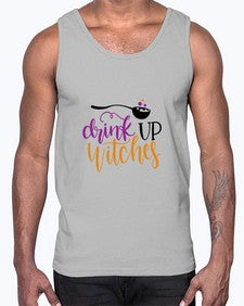 drink up witches 37#- witch- Cotton Tank