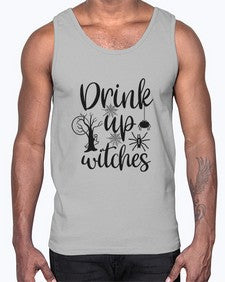 drink up witches 39#- witch- Cotton Tank