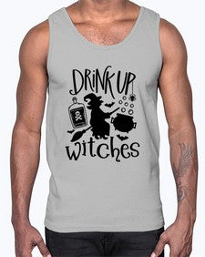 drink up witches 41#- witch- Cotton Tank