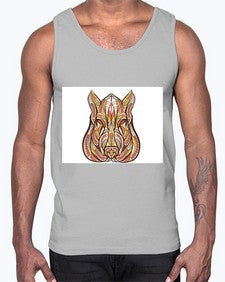 ethnic boar 417#- mandala- Cotton Tank