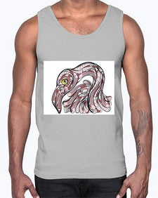 ethnic flamingo 423#- mandala- Cotton Tank