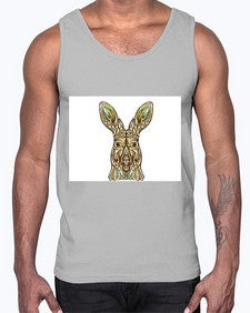 ethnic kangaroo 427#- mandala- Cotton Tank