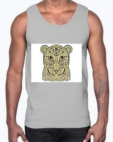 ethnic leopard 429#- mandala- Cotton Tank