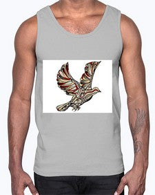ethnic pigeon 437#- mandala- Cotton Tank