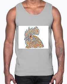 ethnic rooster 438#- mandala- Cotton Tank