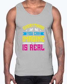 everything you can imagine is real 130#- unicorn- Cotton Tank