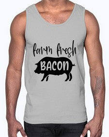 farm fresh bacon 961#- bacon- Cotton Tank