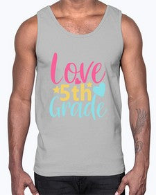 fifth Grade Love 84#- fifth grade- Cotton Tank