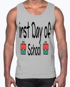 first Day of School 112#- last day of school- Cotton Tank