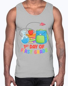 first day of first Grade 100#- first grade- Cotton Tank