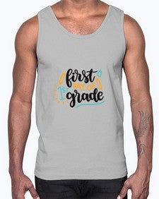 first day of first grade 102#- first grade- Cotton Tank