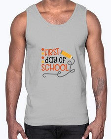 first day of school 113#- first grade- Cotton Tank