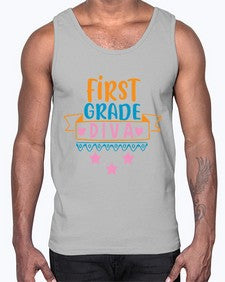 first grade diva 125#- first grade- Cotton Tank