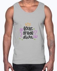 first grade diva 126#- first grade- Cotton Tank