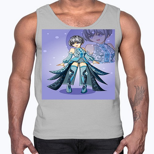 game of beautiful girl140#- anime- Cotton Tank
