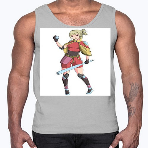 girl bring stick3#- anime- Cotton Tank