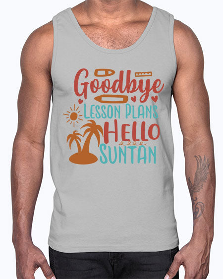 goodbye lesson plans hello summer 104#- summer- Cotton Tank