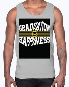 graduation is happiness 222#- graduation- Cotton Tank