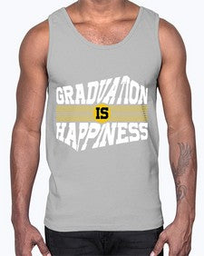 graduation is happiness 223#- graduation- Cotton Tank