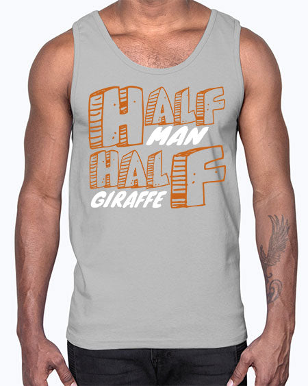 half man half giraffe- giraffee- Cotton Tank